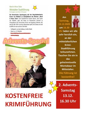 Einladung zur mittelerde Krimi-Stadtführung am 13.12.2025 um 16.30 Uhr