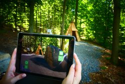 Visualisierung eines alten Kohlemeilers mittels AR